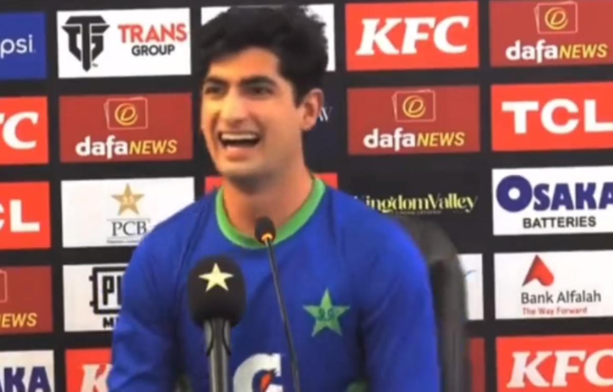 Cricket Image for Pak Vs Eng Naseem Shah Funny Response In Press Conference Watch Video