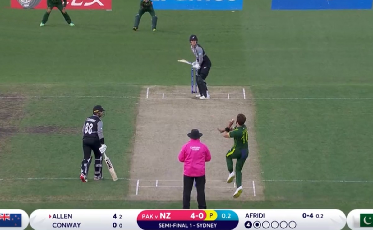 Cricket Image for Pakistan vs New Zealand Shaheen Afridi Finn Allen Marais Erasmus drama