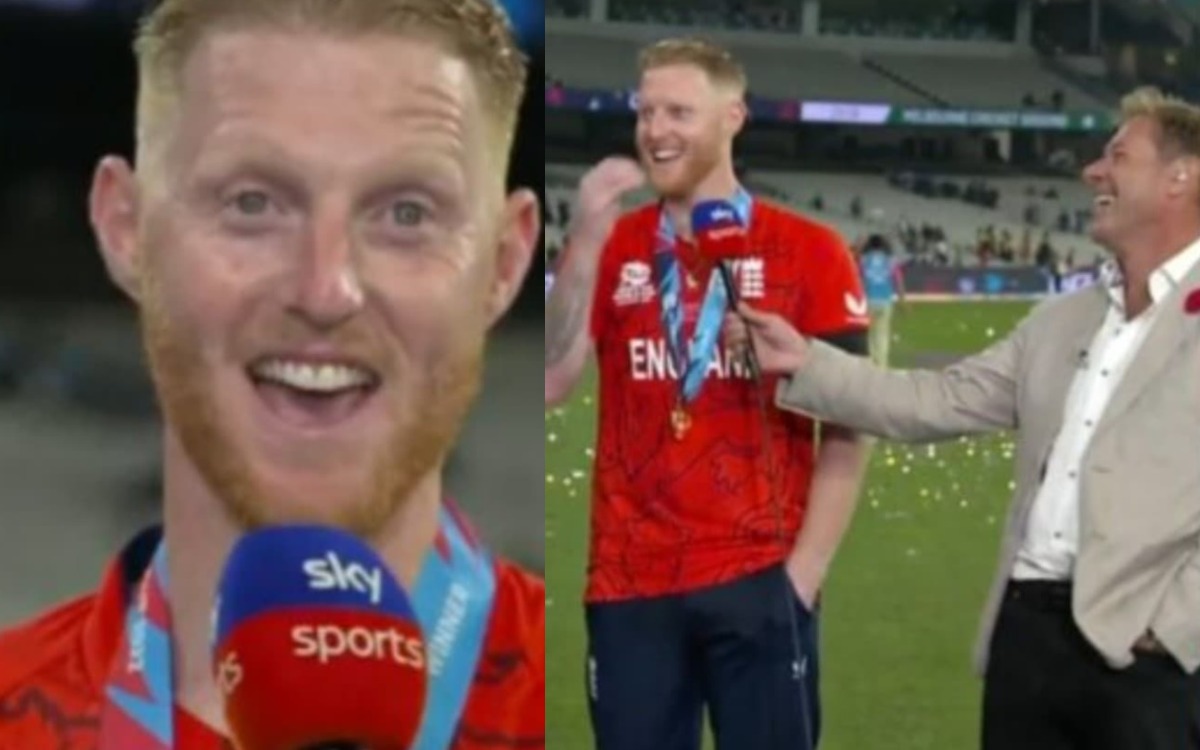 Cricket Image for Presenter Double Meaning Question To Ben Stokes Watch Video