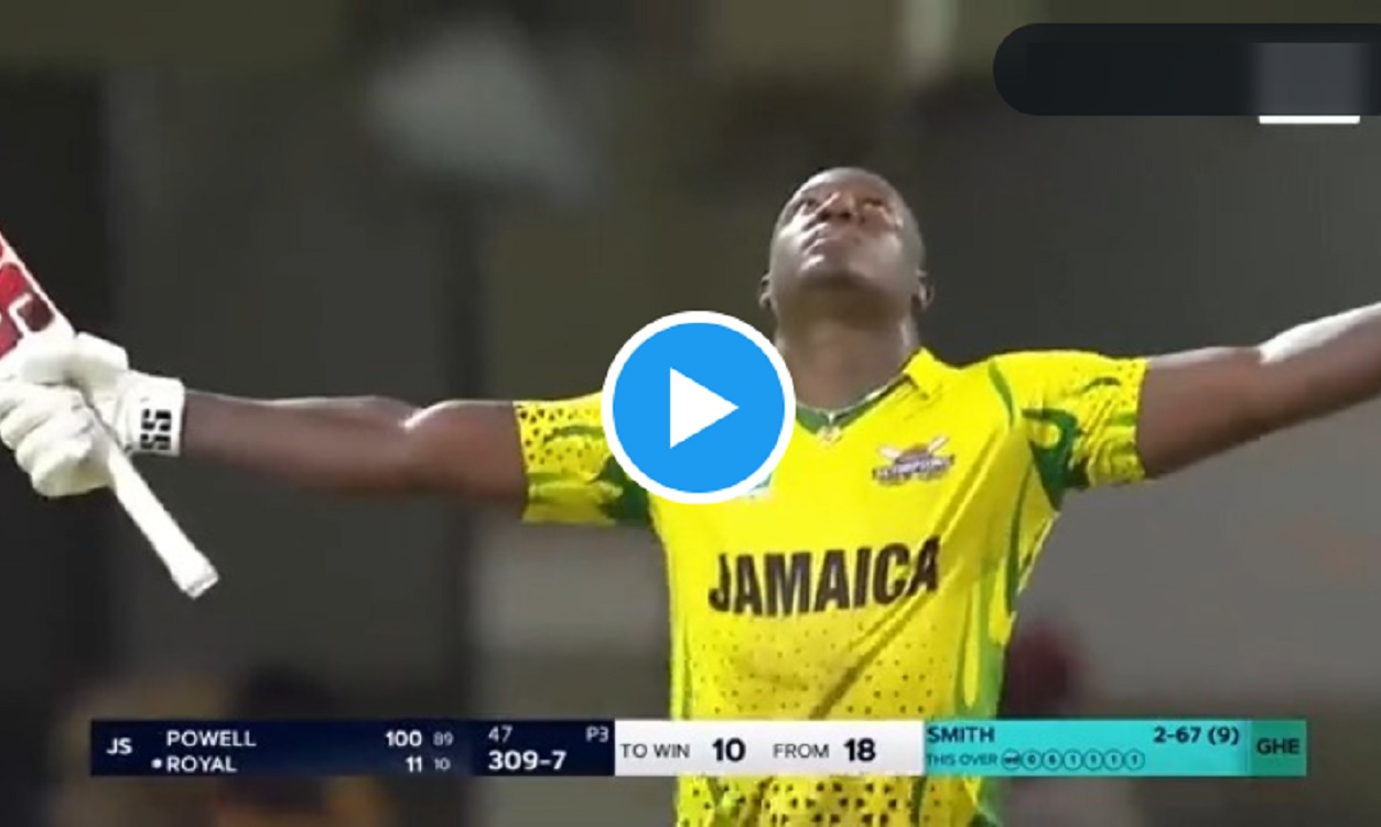 VIDEO: रोवमैन पॉवेल ने T20 वर्ल्ड कप में फ्लॉप होने के बाद जड़ा तूफानी शतक, 10 गेंदों में ठोक डाले 4