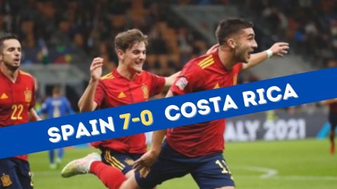 Spain Thrash Costa Rica