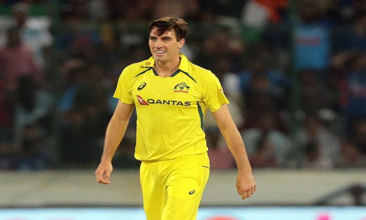Hyderabad: Australia's Pat Cummins during the third T20 cricket match between India and Australia at