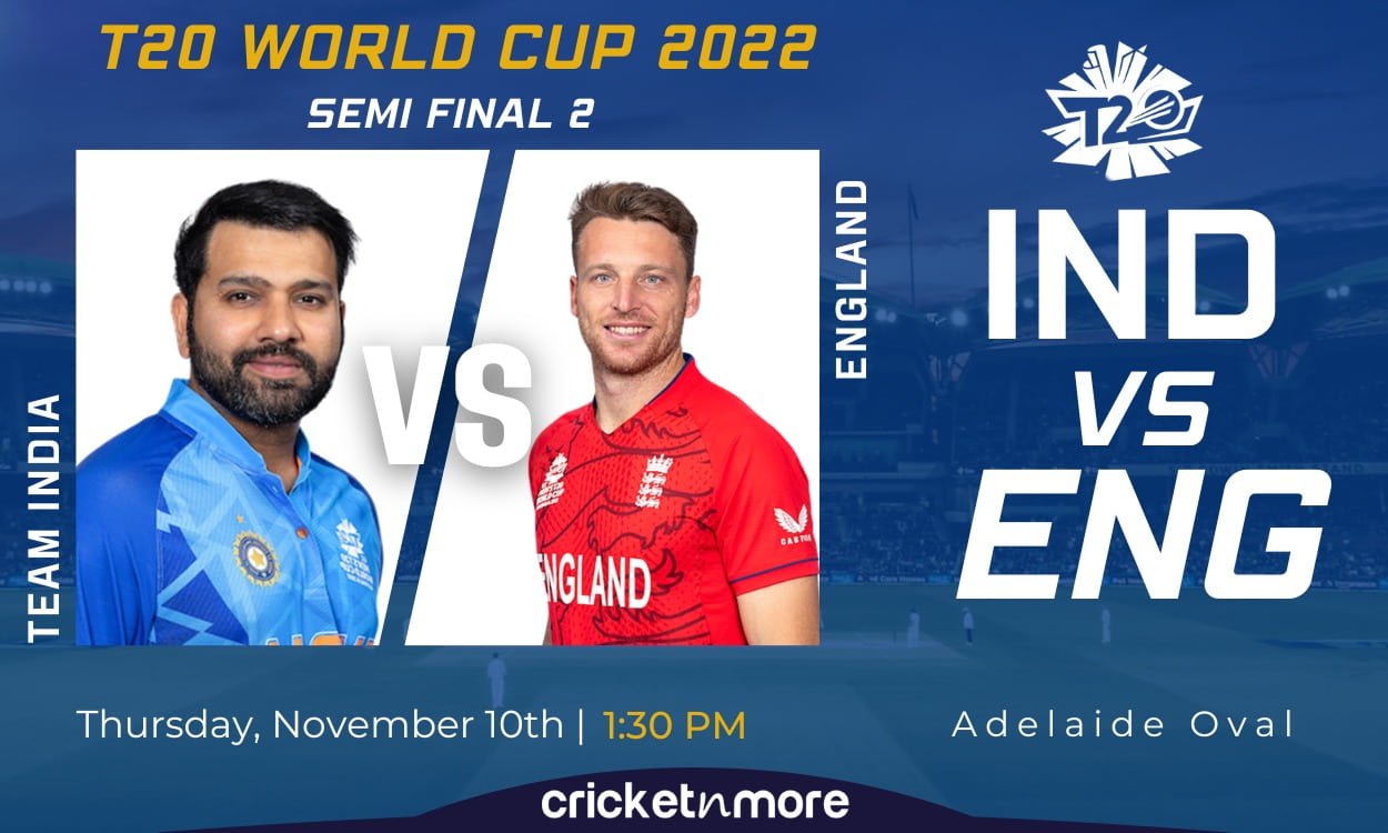Cricket Image for India vs England, T20 World Cup, Semi-final 2 - IND vs ENG Cricket Match Predictio