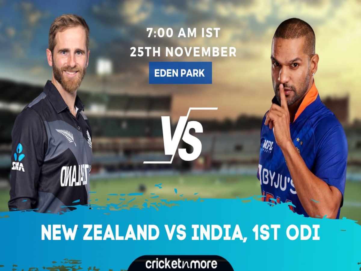 New Zealand vs India, 1st ODI – NZ vs IND Cricket Match Prediction, Where  To Watch, Probable XI And Fantasy XI Tips On Cricketnmore