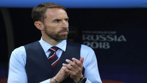 Head coach Gareth Southgate of England is seen prior to the 2018