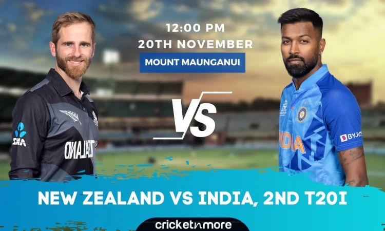New Zealand vs India, 2nd T20I – NZ vs IND Cricket Match Prediction, Where To Watch, Probable XI And