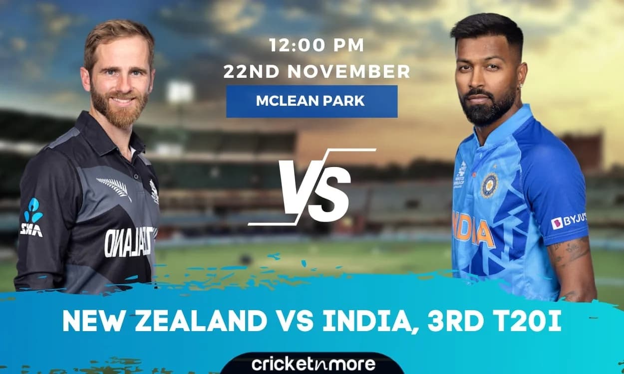 NZ vs IND 3rd T20I: न्यूजीलैंड ने टॉस जीतकर भारत के खिलाफ चुनी गेंदबाज़ी, दोनों टीमों में हुए 1-1 बदलाव