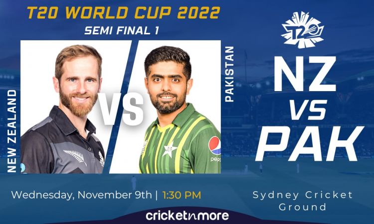 Cricket Image for Pakistan vs New Zealand, T20 World Cup, Semifinal - Cricket Match Prediction, Wher