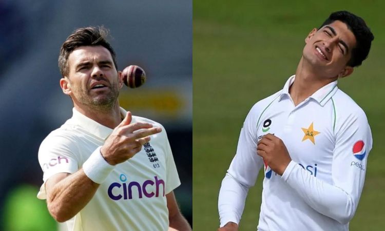 Cricket Image for Precocious Naseem Shah Still Eager To Learn From Legend James Anderson