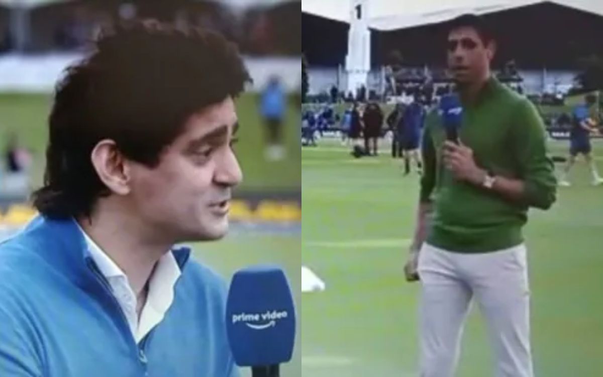 Cricket Image for VIDEO : प्रेजेंटर ने शुभमन गिल को कहा आशीष नेहरा का लड़का, फिर आशीष नेहरा ने दिया 