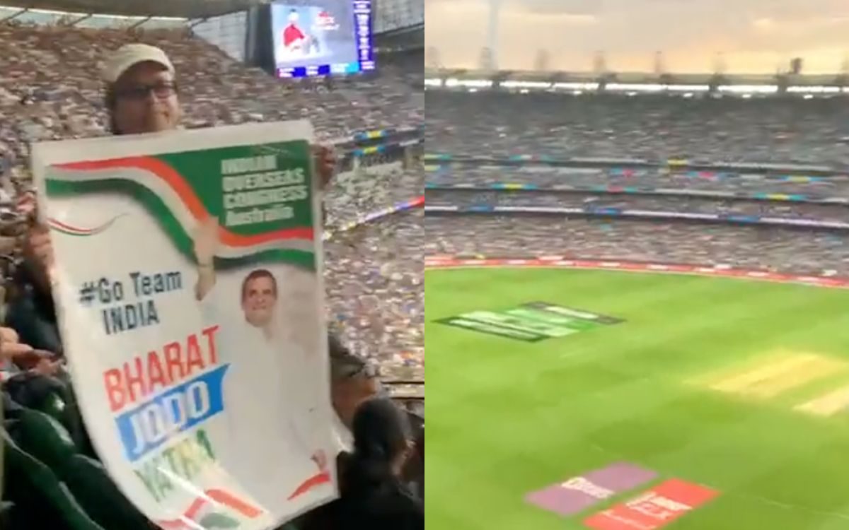 Cricket Image for VIDEO: मेलबर्न में भी दिखा राहुल गांधी का जलवा, स्टेडियम में दिखा 'भारत जोड़ो यात्