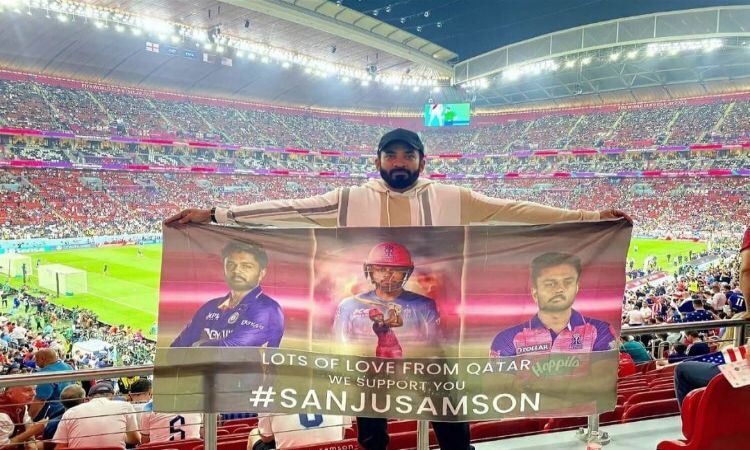 Sanju Samson Fans Support Him During Fifa World Cup 2022