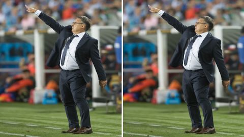 SANTA CLARA, Argentina's coach Gerardo Martino reacts during the Copa Ameri