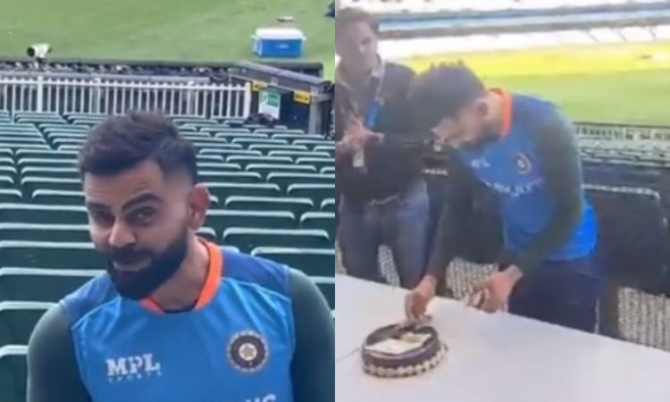 Cricket Image for VIDEO : 'आप लोगों ने तो कभी केक नहीं भेजा मुझे', पत्रकारों ने उड़ाए विराट कोहली के