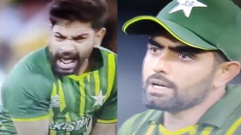 Cricket Image for बाबर आज़म ने दी हारिस रऊफ को गाली? फिर गेंदबाज़ ने दिखाया दम; देखें VIDEO