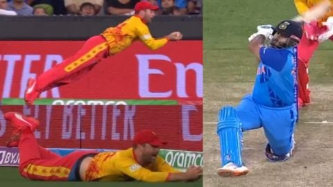 Cricket Image for VIDEO: रयान बर्ल का कैच देखा क्या? बाउंड्री पर हैरतअंगेज कैच लपककर तोड़ा ऋषभ पंत क