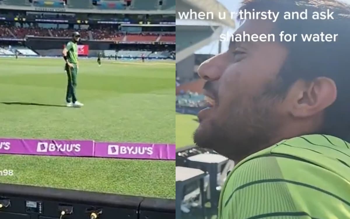 Cricket Image for VIDEO: 'शाहीन भाई, पानी मिलेगा शाहीन भाई, बहुत दूर से आए हैं शाहीन भाई'