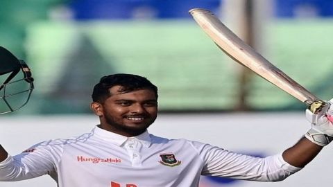 1st Test: Zakir Hasan becomes fourth Bangladesh batter to make century on Test debut(pic credit: ICC