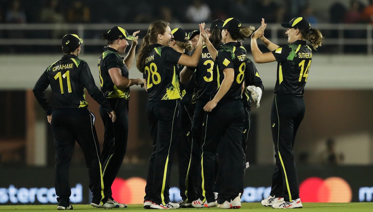 Australia women Team Beat India women Team by 54 runs in 5th T20I