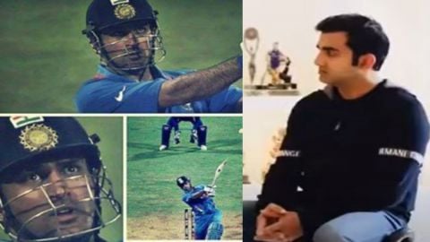 Cricket Image for Gautam Gambhir On Ms Dhoni Winning Six 2011 World Cup Final