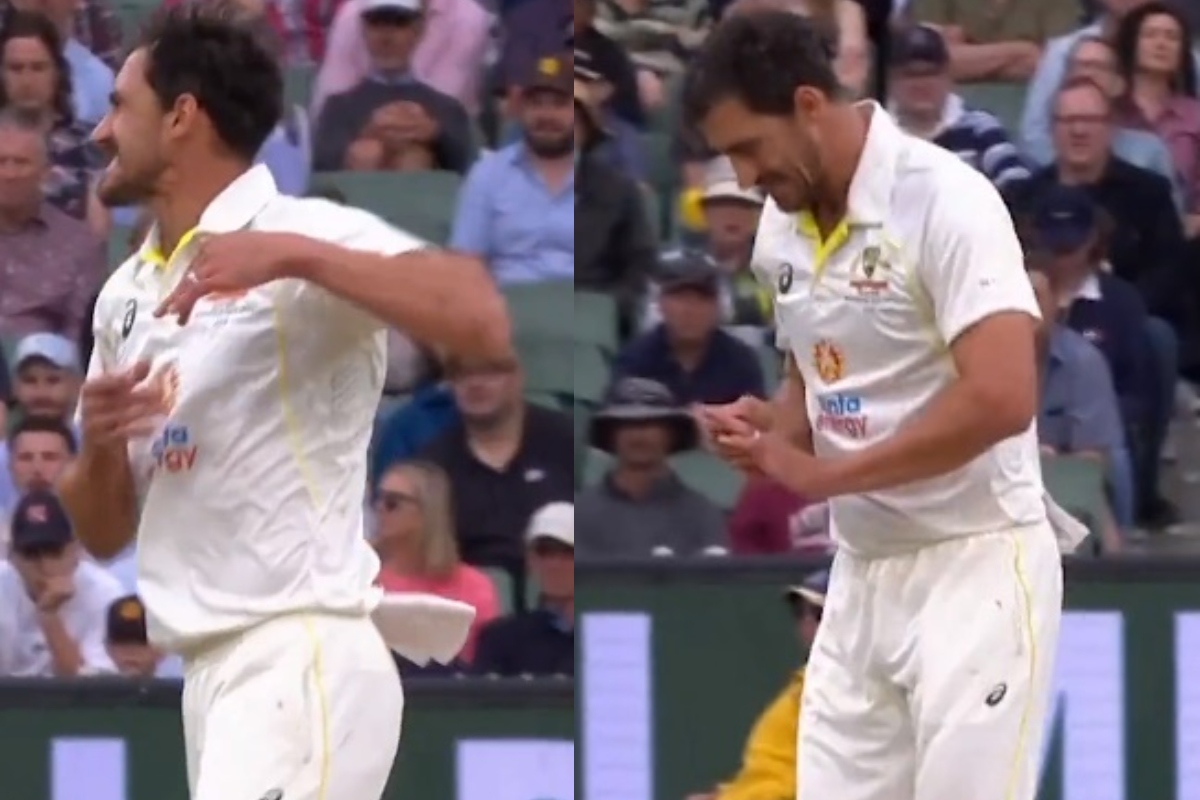 Cricket Image for Mitchell Starc On Bowling While Bleeding