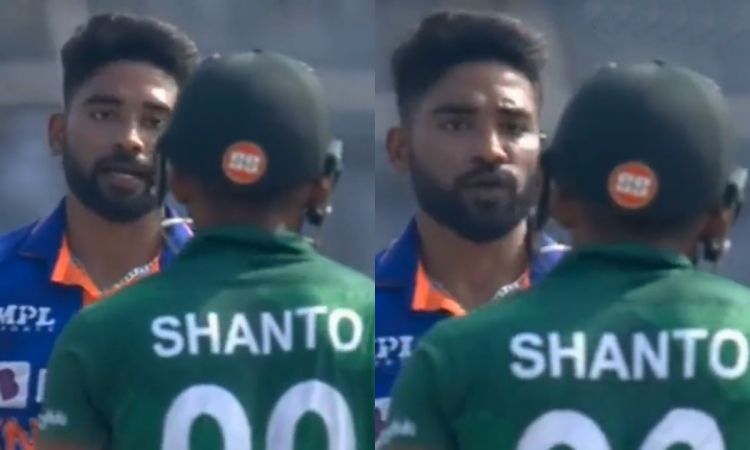 Cricket Image for special moments india vs bangladesh 2nd odi Mohammed Siraj sledging Najmul Hossain