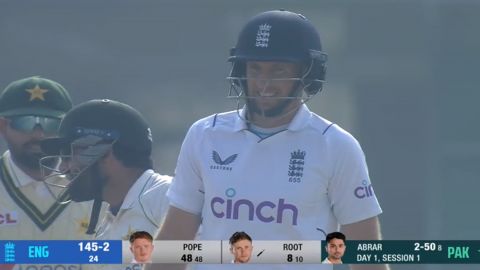 Cricket Image for Pak Vs Eng Abrar Ahmed Dismissed Joe Root Pakistan Vs England