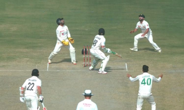 Cricket Image for Pakistan Vs New Zealand Abrar Ahmed Dismissed Tom Latham Watch Video
