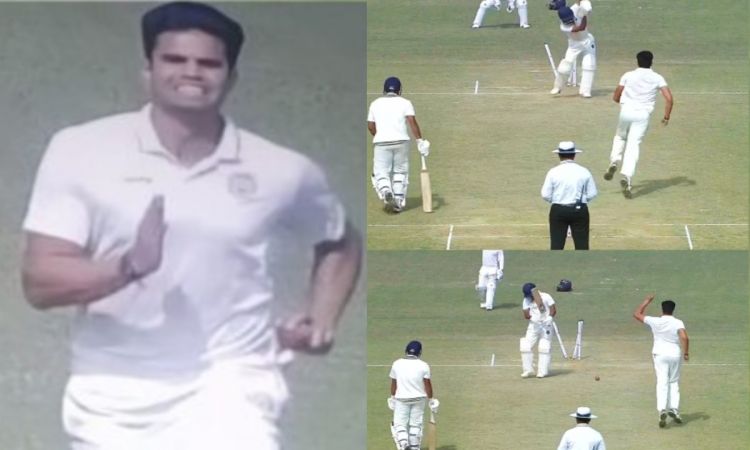 Cricket Image for Ranji Trophy Arjun Tendulkar Yorker Like Mitchell Starc