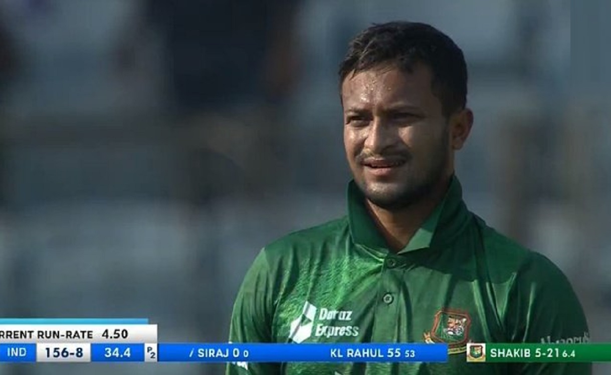 Shakib al hasan’s 5 for 36 today are the best figures by a left-arm spinner against India in ODIs 