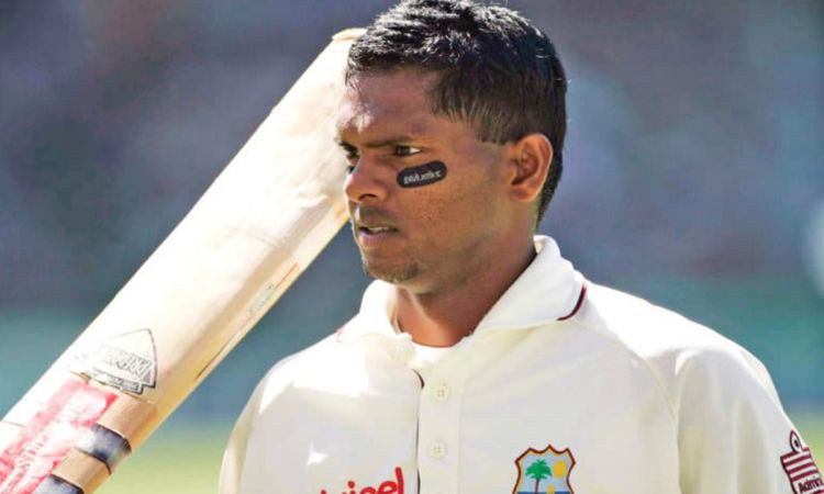 Cricket Image for Tagenarine Chanderpaul Father Shivnarine Chanderpaul Dark Stickers Under His Eyes 