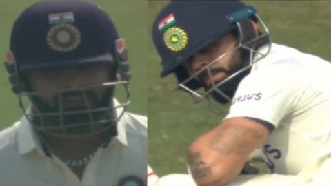 Cricket Image for Ind Vs Ban 2nd Test Virat Kohli Death Stare To Rishabh Pant