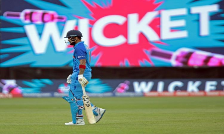 Adelaide : India's KL Rahul reacts after his dismissal during the T20 World Cup semi final match bet