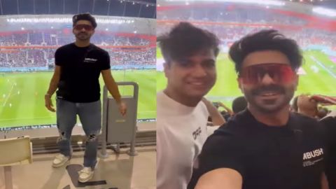 Aparshakti loves the energy in the stadium at FIFA World Cup