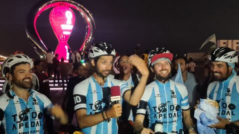 Argentinian cycling trio pull off a 'miracle' at FIFA World Cup