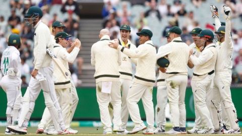 Australia thrash South Africa by innings & 182 runs to wrap up series, close in on WTC final spot.(p