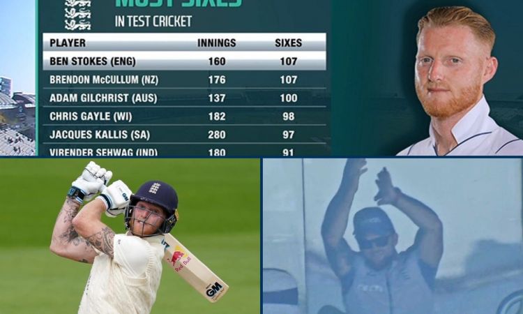 ben stokes equals brendon mccullum's record of most sixes in test cricket history
