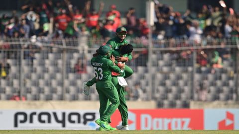 Birmingham: Bangladesh's Shakib Al Hasan in action during the 40th match of World Cup 2019 between I