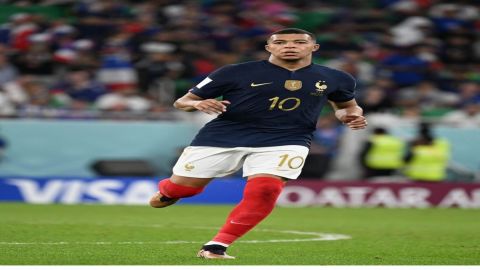 Doha:France's  Kylian Mbappe during the World Cup round of 16 soccer match between France and Poland