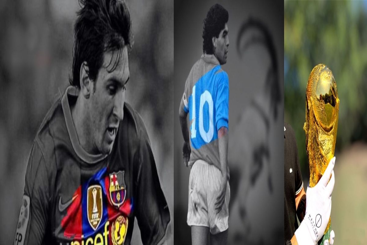 Gold-plated FIFA trophy, jerseys of Messi and Maradona go under hammer.