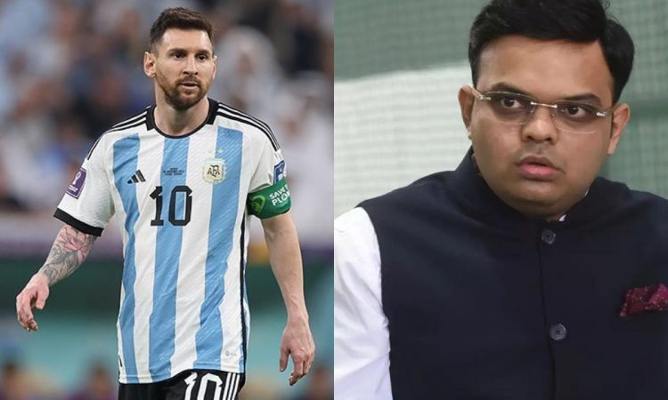 Lionell Messi and Jay Shah