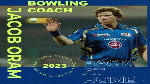 MI Cape Town rope in Jacob Oram as bowling coach ahead of inaugural edition of SA20