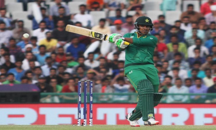 Mohali: Pakistan`s batsman Sharjeel Khan in action during a WT20 match between Australia and Pakista