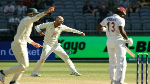 Cricket Image for Nathan Lyon Grabs 6-Wickets In 2nd Innings As Australia Beat West Indies By 164 Ru