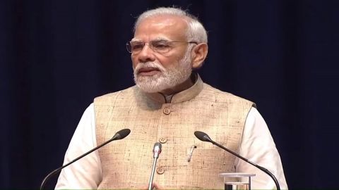 New Delhi : Prime Minister Narendra Modi addressing the Constitution Day celebrations in Supreme Cou