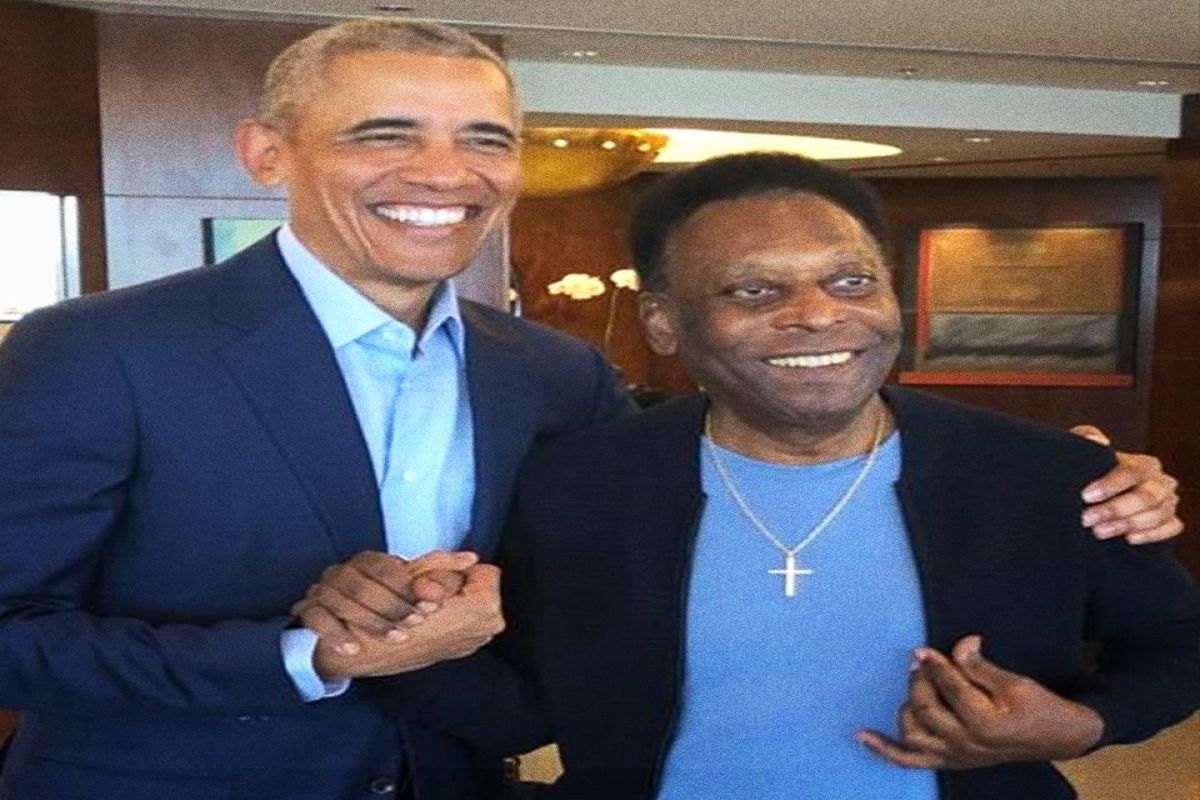 Obama and Pele Obama and Pele