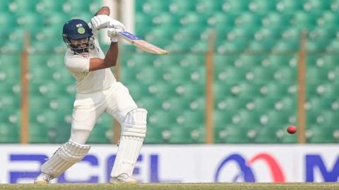 Shreyas Iyer completed his 4th test half century in his 10 innings!