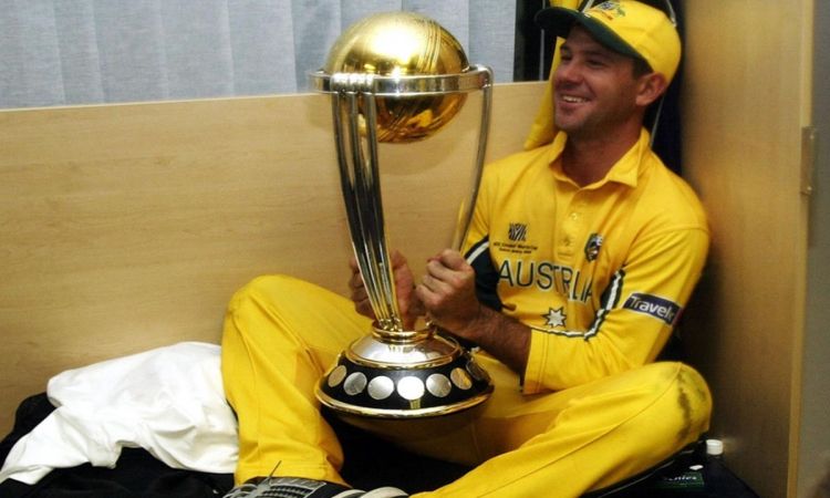 Cricket Image for Ricky Ponting Spring Bat During 2003 World Cup Story