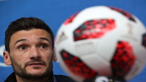 SAINT PETERSBURG,July 9, 2018 (Xinhua) -- France's Hugo Lloris attends a press conference prior to t