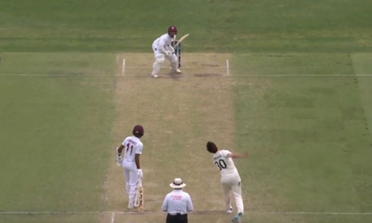 Cricket Image for Aus Vs Wi Tagenarine Chanderpaul Hit A Brilliant Six Off Pat Cummins Watch Video